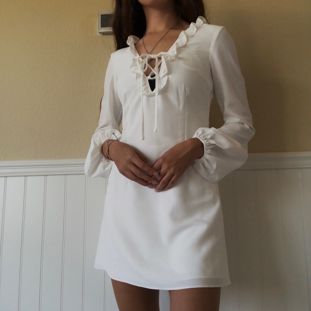 White flow dress!